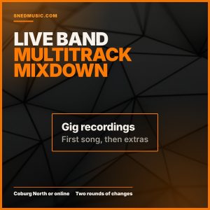 Live band multitrack mixdown